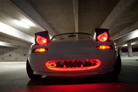 - Different bulb color options, some. . Angry miata